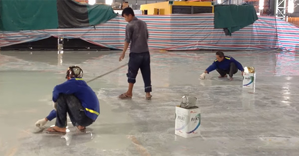 Thi công sơn epoxy cho sàn nhà xưởng tại Phú Thọ
